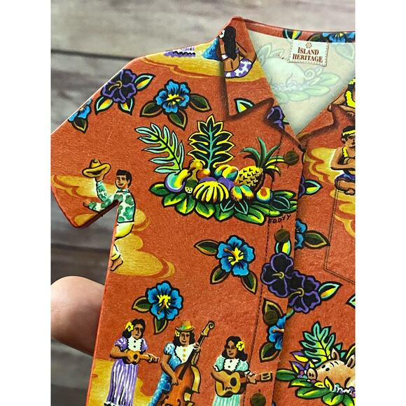 Set Of 8 Island Heritage Hawaiian Shirt Shaped Aloha Themed Cork Backed Coasters - Picture 13 of 13